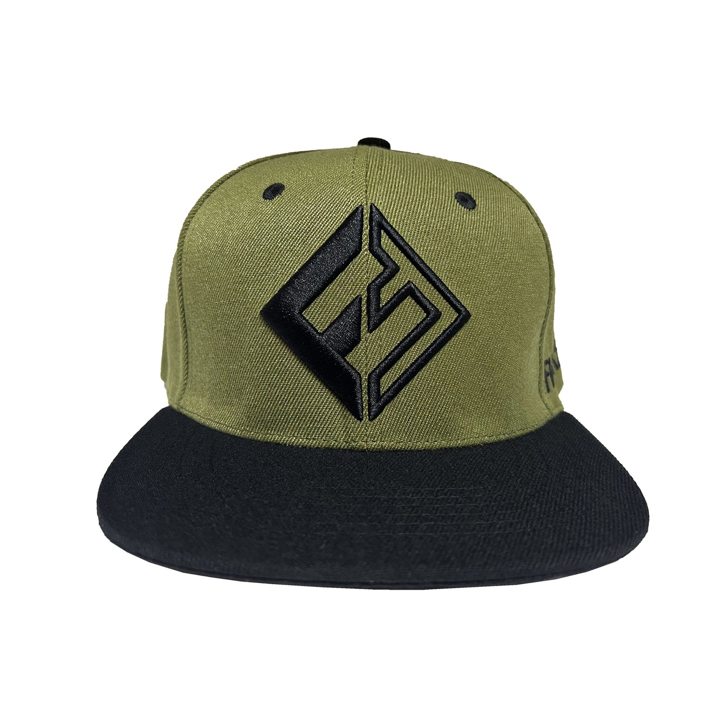 Funksen "Icon" Black Snapback Hat - Military / Black - Limited Edition Swim Fins