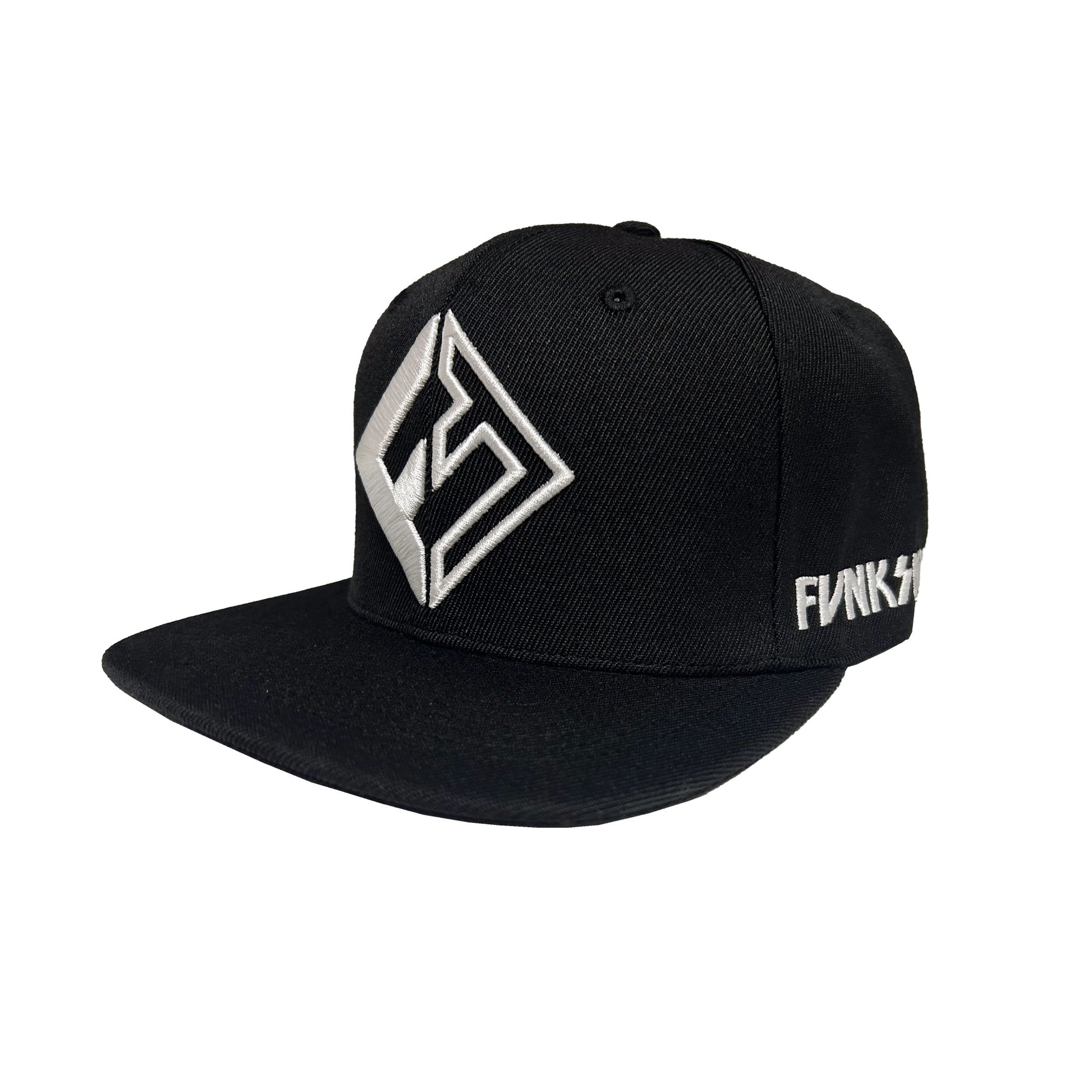 Funksen "Icon" Black Snapback Hat - Black - Limited Edition Swim Fins