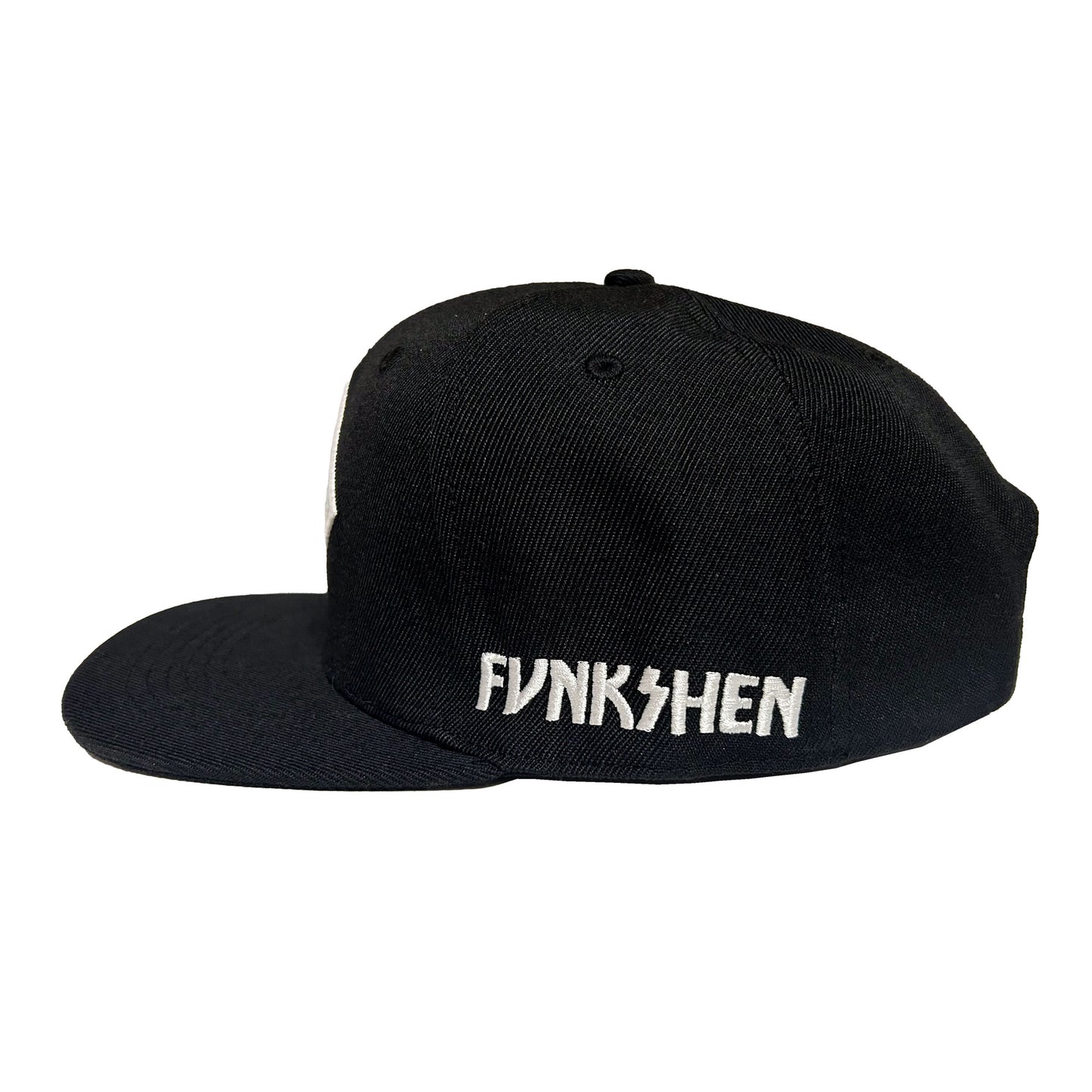 Funksen "Icon" Black Snapback Hat - Black - Limited Edition Swim Fins