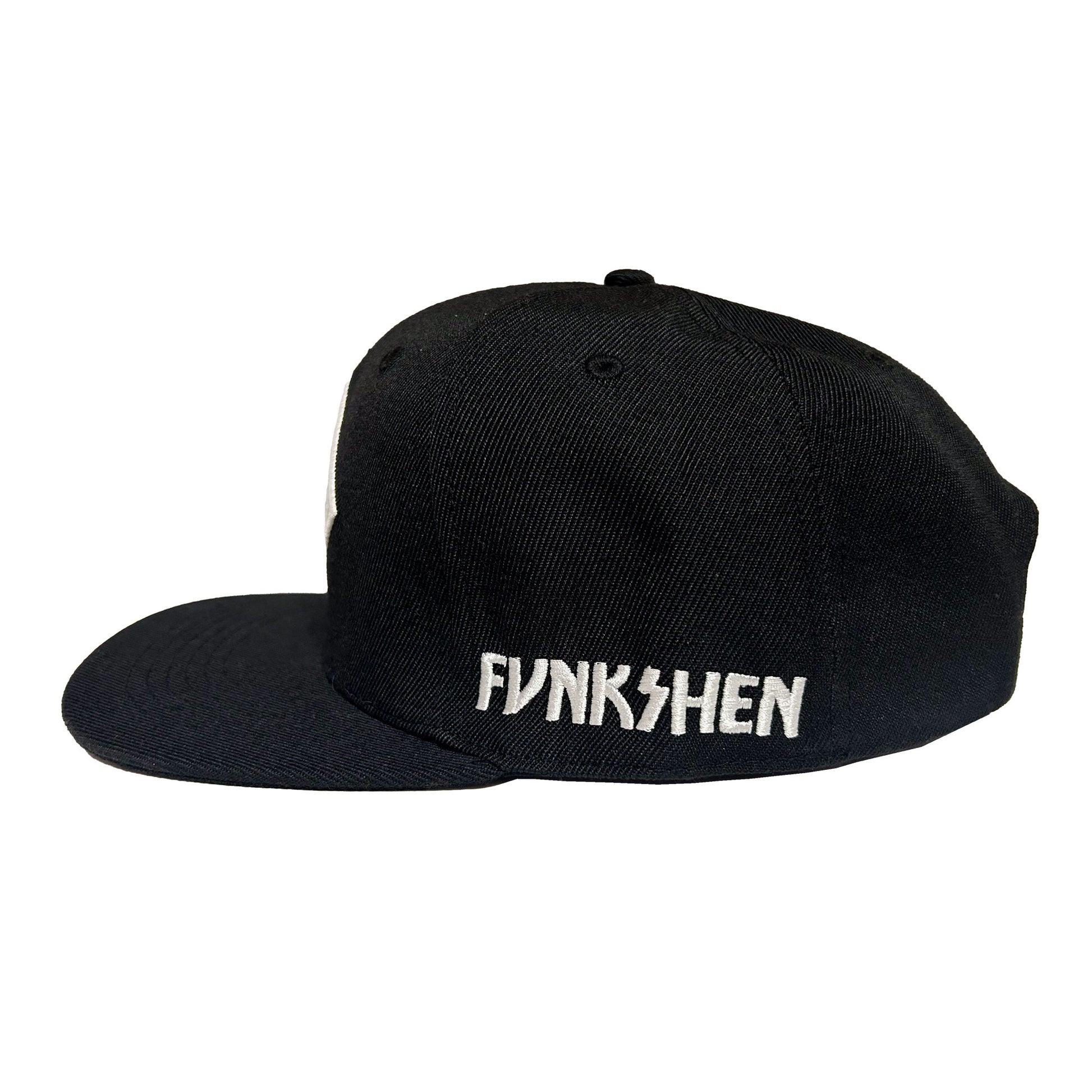 Funksen "Icon" Black Snapback Hat - Black - Limited Edition Swim Fins