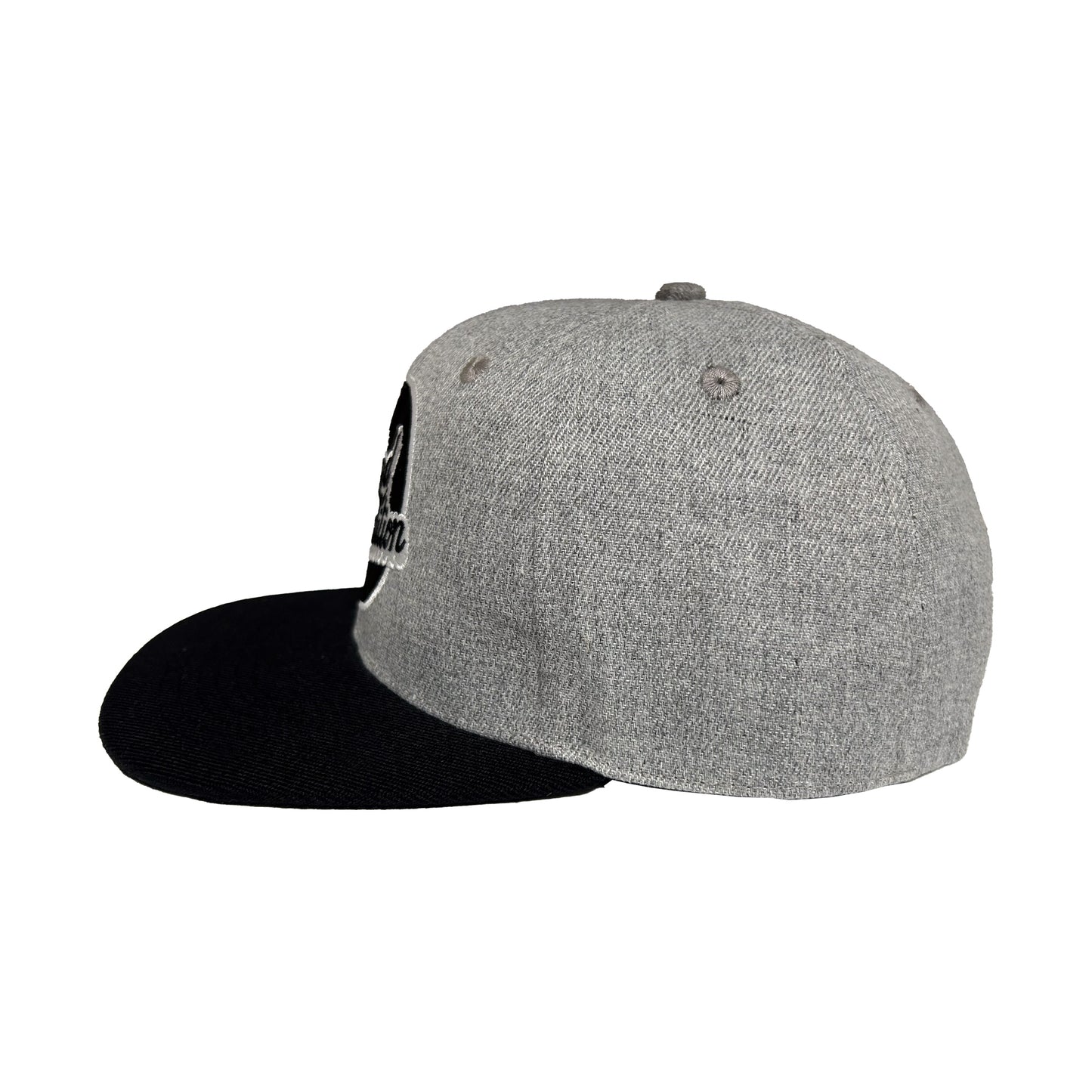 Limited Edition 'Corporate' Snap Back Hat - Grey / Black