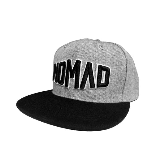 Nomad REPRESENT Snap Back Hat - Grey / Black