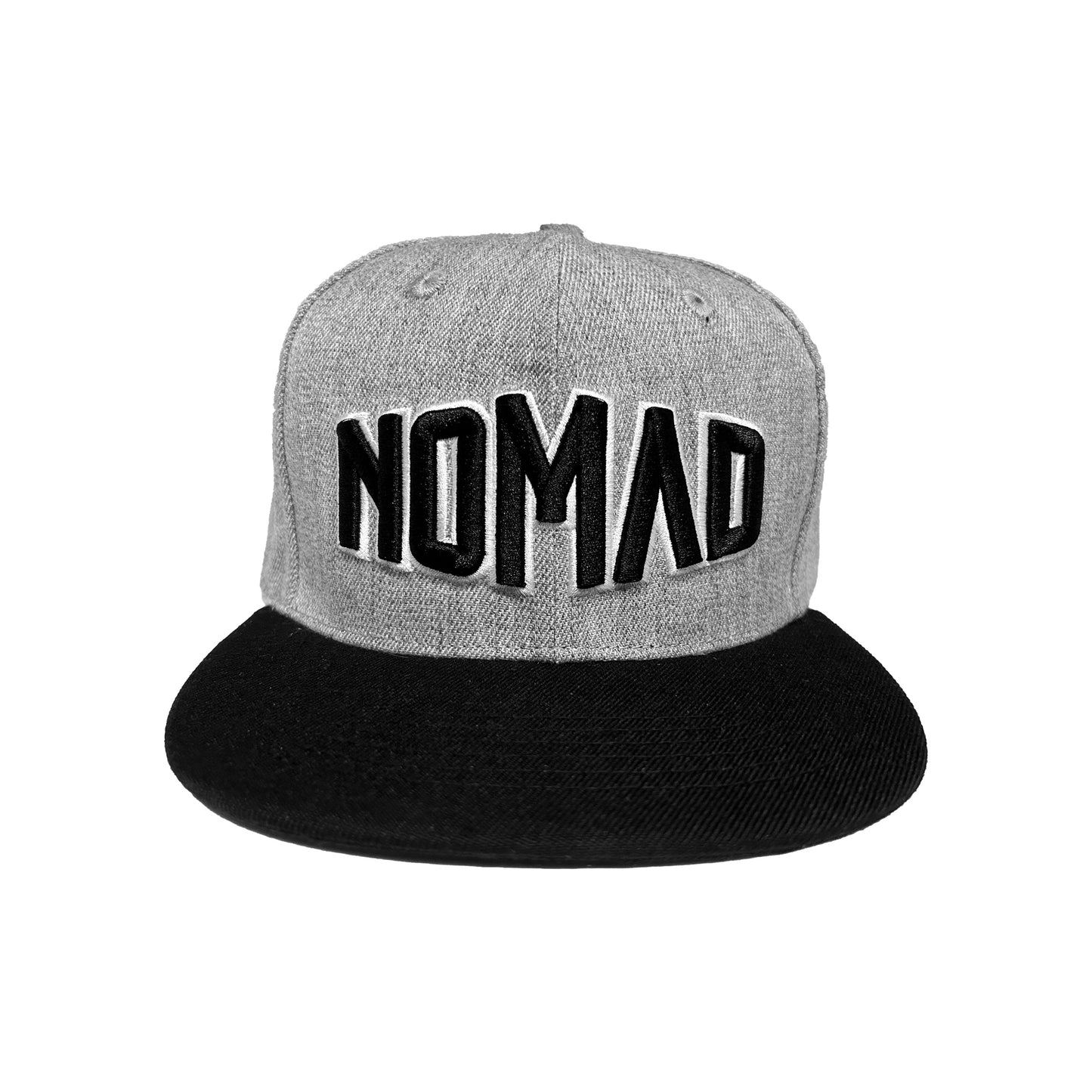 Nomad REPRESENT Snap Back Hat - Grey / Black